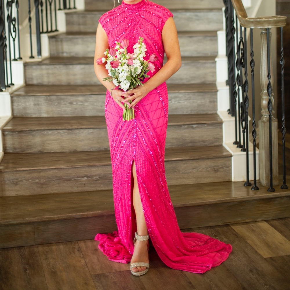 Pink Sequin Dress - Picture 5 of 5